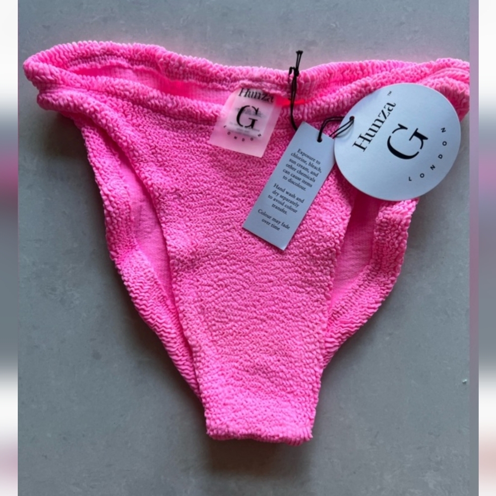 💓💓💓Hunza G Nancy one shoulder swim suit bikini bubblegum - Picture 13 of 14